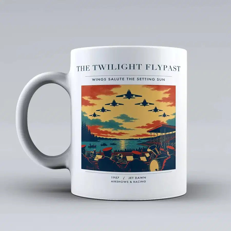 VINTAGE G4260 - The Twilight Flypast - Ceramic Mug design on white