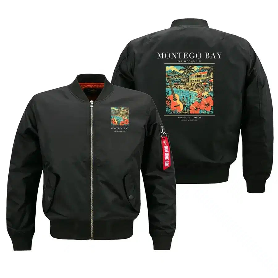 MONTEGO BAY - Poster - Bomber Jacket - Black