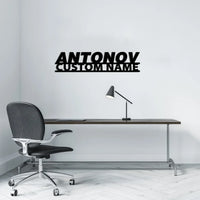 Thumbnail for Antonov & Text aviation design on durable metal with painted finish metal wall sign.