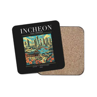Thumbnail for INCHEON - Poster - Coaster - Black