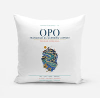 Thumbnail for Porto Francisco Sá Carneiro Airport (OPO) design on white pillow