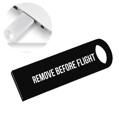Remove Before Flight 2 aviation design on durable waterproof casing waterproof USB device.