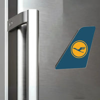 Thumbnail for Lufthansa Airlines aviation design tail magnet in 3D metal with magnetic back.