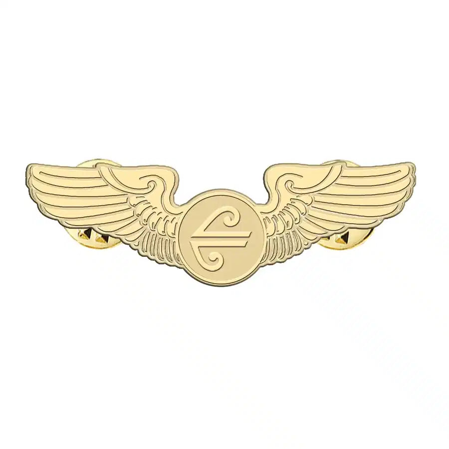 Air New Zealand Airlines aviation hollow pin in polished alloy.