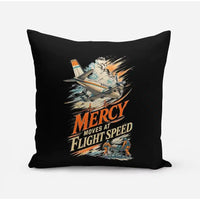 Thumbnail for Mercy Moves At Flight Speed design on black pillow