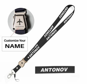 Antonov & Text Lanyard & ID Holders