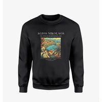 Thumbnail for AGIOS NIKOLAOS - Poster - Sweatshirt - Black