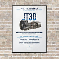 Thumbnail for JT3D vertical canvas print - framed - white background