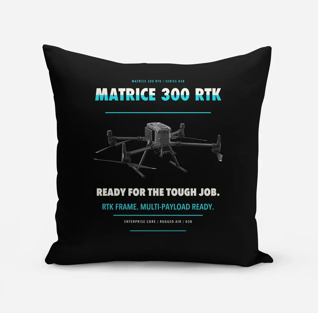 DJI Matrice 300 RTK design on black pillow