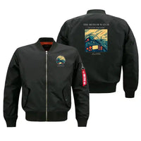 Thumbnail for VINTAGE G4212 - The Meteor Watch - Bomber Jacket design on black