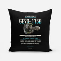 Thumbnail for GE90-115B design on black pillow
