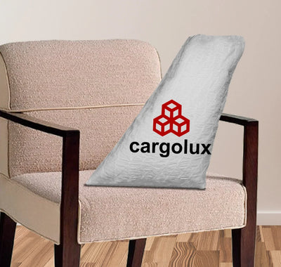 Cargolux Airlines aviation design on soft polyester filling aircraft tail pillow.