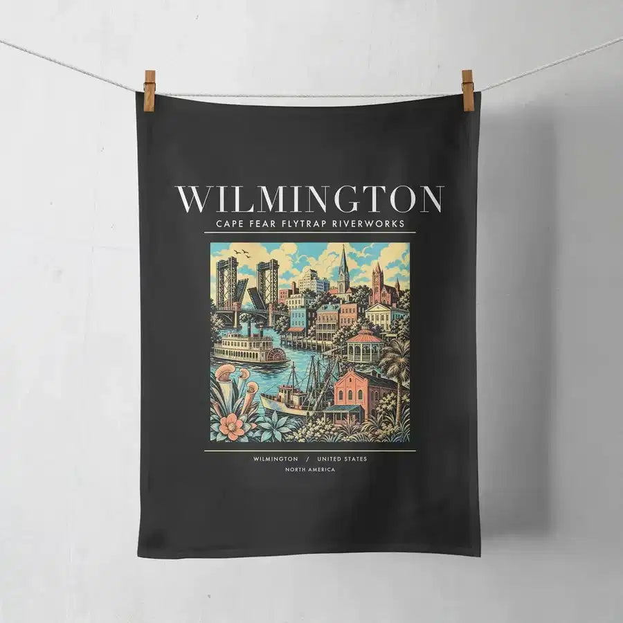 WILMINGTON - Poster - Towel - Black