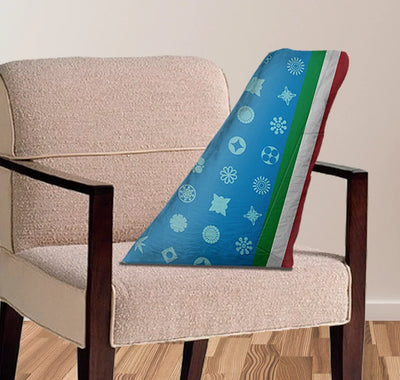 ITA Airlines aviation design on soft polyester filling aircraft tail pillow.
