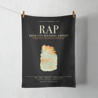 Thumbnail for Rapid City Regional Airport (RAP) design on black towel
