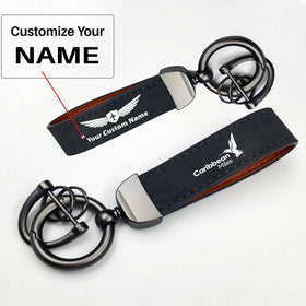 Carbbean Airlines Horseshoe Buckle Key Chains