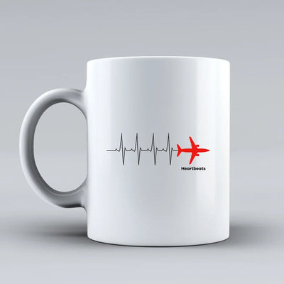 Customisable Aviation Heartbeats Mug - view 2