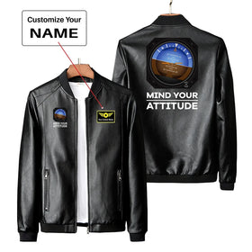 Mind Your Attitude PU Leather Jackets