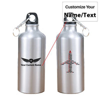 Thumbnail for Airplane Shape Aviation Alphabet aviation design on thermos, vacuum-insulated.
