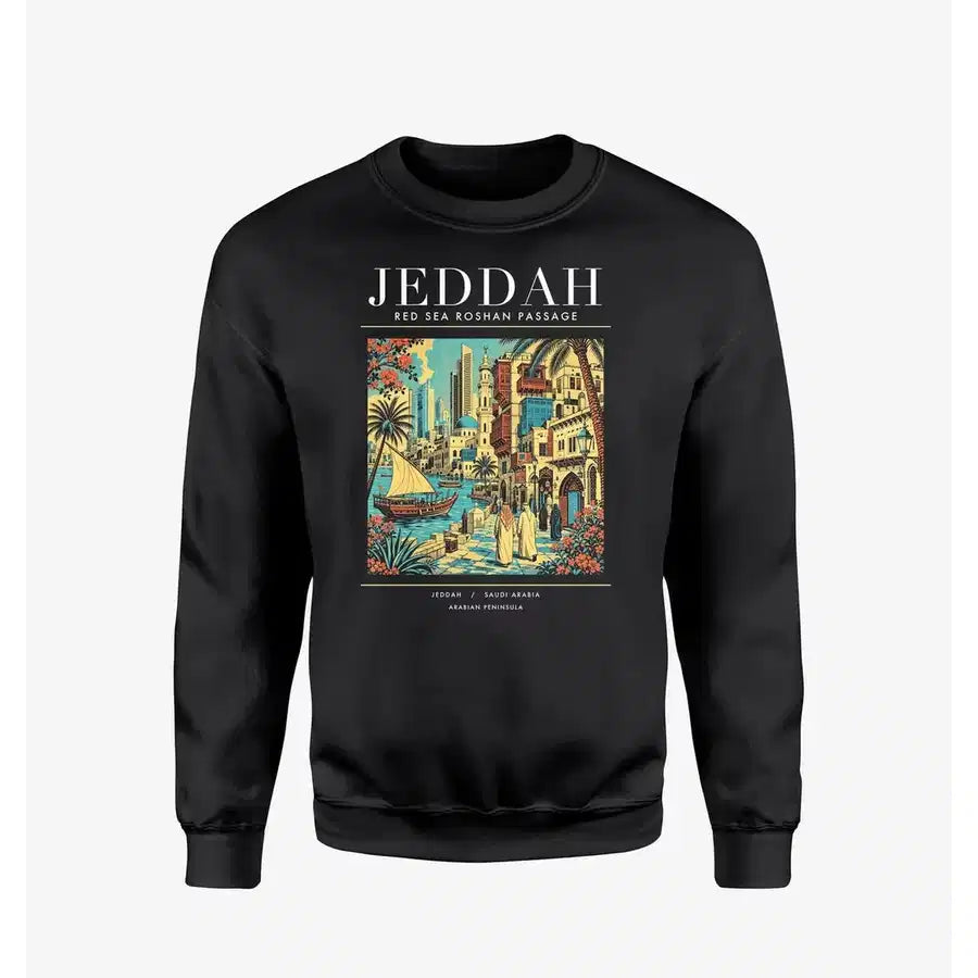 JEDDAH - Poster - Sweatshirt - Black