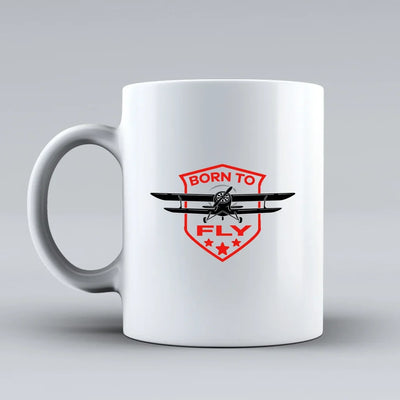 Customisable Born to Fly Mug - view 2