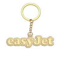Thumbnail for EasyJet Airlines aviation hollow key chain in polished alloy.