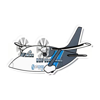 Air Cargo Carriers Short 360 aviation design airplane sticker in weather-resistant vinyl.