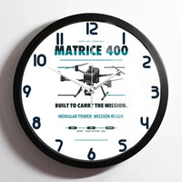 Thumbnail for DJI Matrice 400 design on white framed wall clock