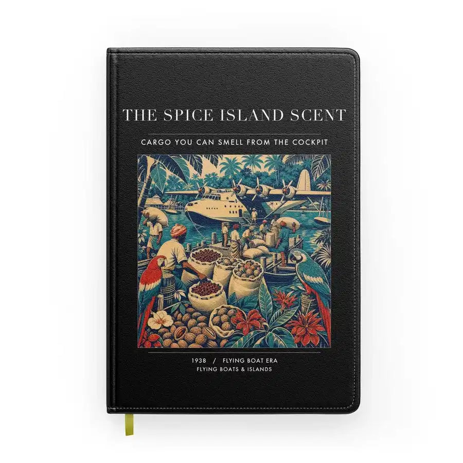 VINTAGE G4279 - The Spice Island Scent - Designed Notebooks design on black
