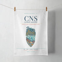 Thumbnail for Cairns Airport (CNS) design on white towel