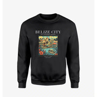 Thumbnail for BELIZE CITY - Poster - Sweatshirt - Black