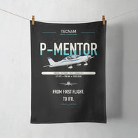 Thumbnail for Tecnam P-Mentor design on black towel