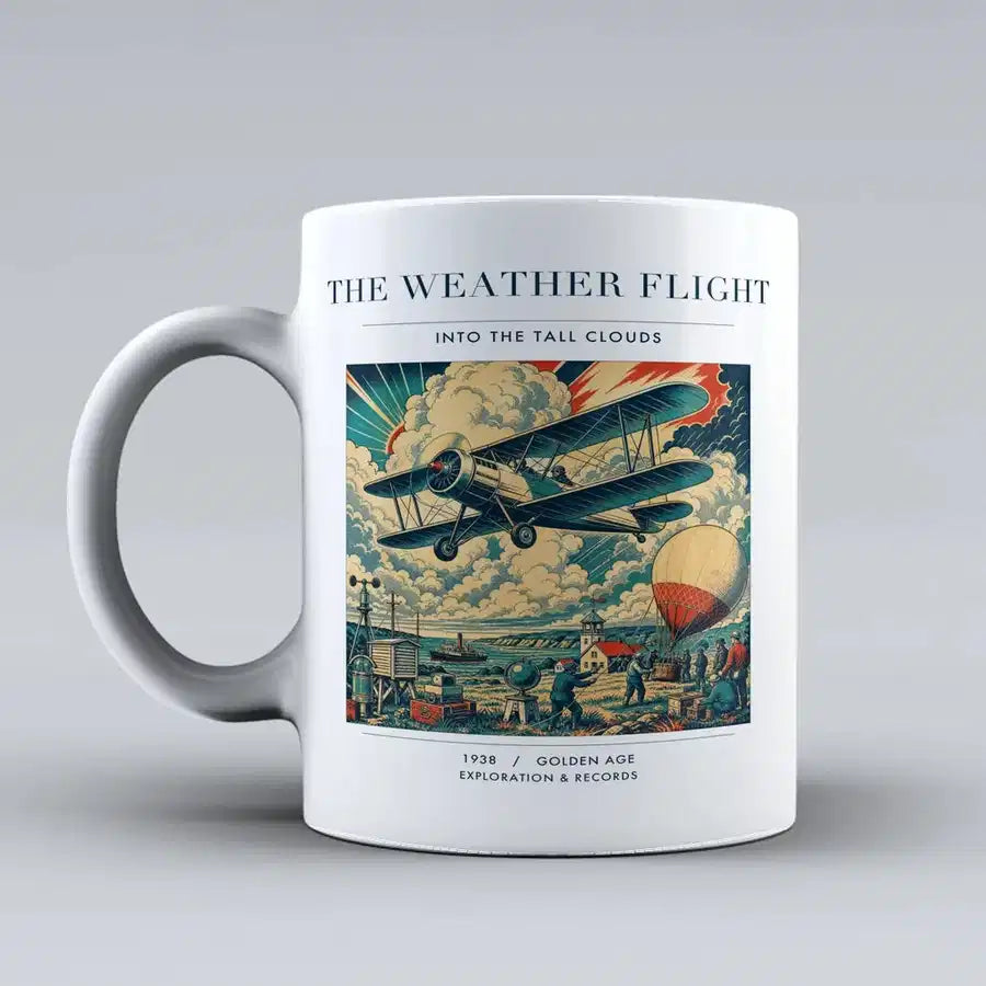 VINTAGE G4045 - The Weather Flight - Ceramic Mug design on white