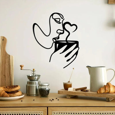 Coffee Metal Sign Wall Sculpture 30x36CM aviation design on premium decorative material hanging wall decoration.