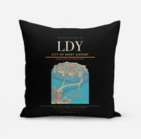 Thumbnail for City of Derry Airport (LDY) design on black pillow