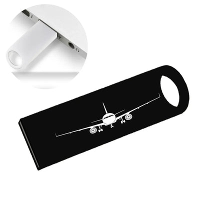 Airbus A320 Silhouette aviation design on durable waterproof casing waterproof USB device.