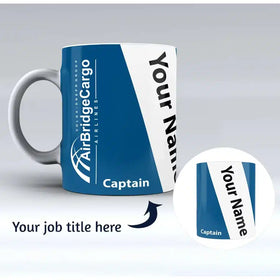 AirBridgeCargo Designed Ceramic White Mugs