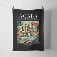 Thumbnail for AQABA - Poster - Towel - Black
