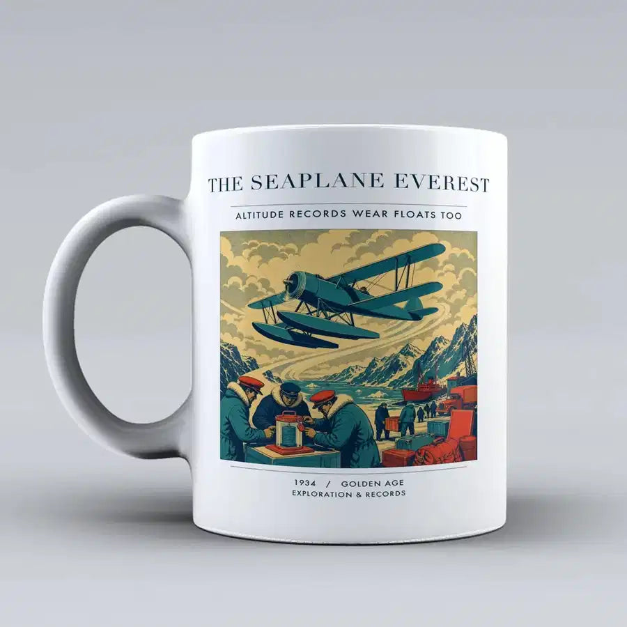 VINTAGE G4296 - The Seaplane Everest - Ceramic Mug design on white
