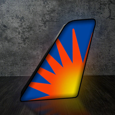 Allegiant Air Airlines Led Aircraft Tail aviation design on premium acrylic with LED 3D aircraft tail lamp.