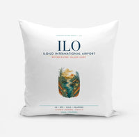 Thumbnail for Iloilo International Airport (ILO) design on white pillow