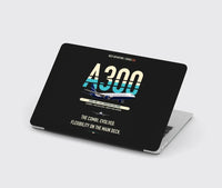 Thumbnail for Airbus A300C4-600 design on black MacBook case