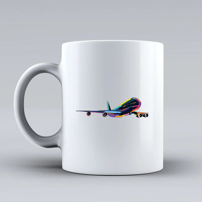 Customisable Multicolor Airplane Mug - view 2