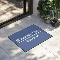 Thumbnail for Business Class - Check In aviation print door mat, durable fibre with non-slip backing.