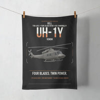 Thumbnail for Bell UH-1Y Venom design on black towel