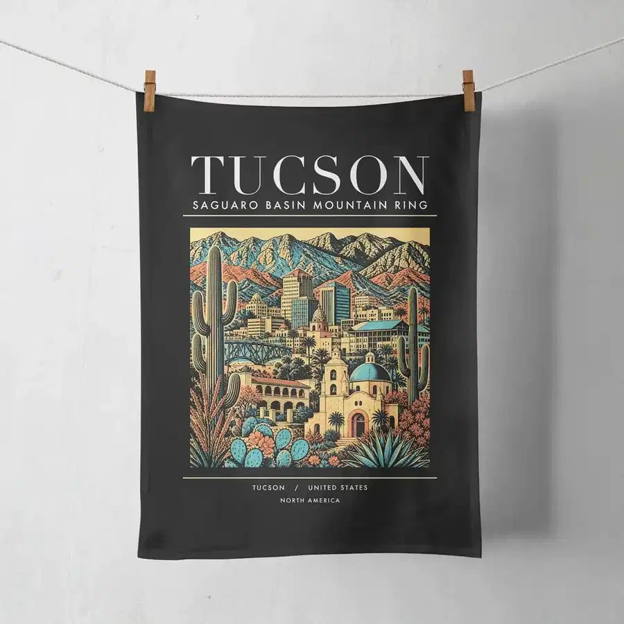 TUCSON - Poster - Towel - Black