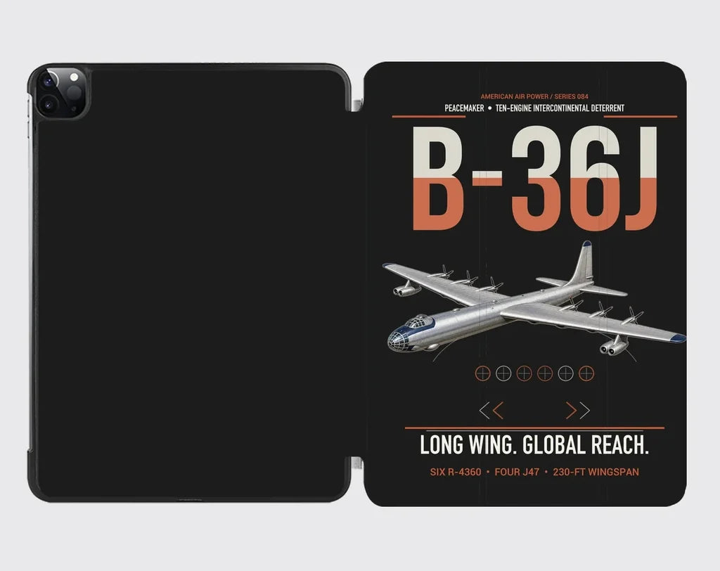 B-36J Peacemaker design on black ipad tablet case