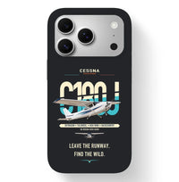 Thumbnail for Cessna 180J Skywagon design on black magsafe iphone case, for iPhone 17 Pro