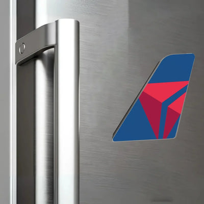 Delta Airlines (Delta Air Lines) aviation design tail magnet in 3D metal with magnetic back.