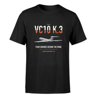Thumbnail for Vickers VC10 K.3 design on black double-side t-shirt, single-side print